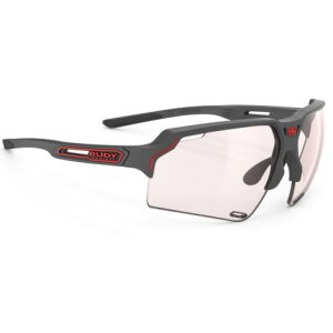 Rudy Project Deltabeat Sunglasses ImpactX Photochromic 2 Lens - Charcoal Matte / Red Lens