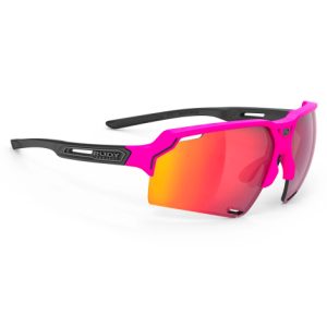 Rudy Project Deltabeat Sunglasses Multilaser Lens - Pink Fluo / Black Matte / Red Lens