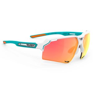 Rudy Project Deltabeat Sunglasses Multilaser Lens - White Emerald Matte / Orange Lens