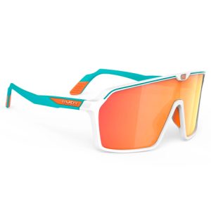 Rudy Project Spinshield Sunglasses Multilaser Lens - White / Water Matte / Orange Lens