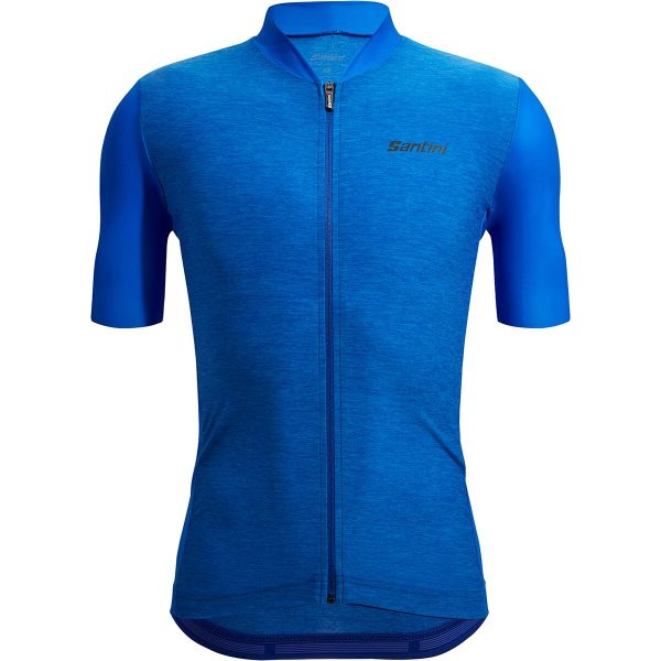 Santini Colore Puro Short-Sleeve Jersey - Men's Royal, XL