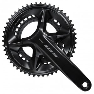 Shimano 105 R7100 Chainset - 12 Speed - Gloss Black / 36/52 / 170mm / 12 Speed