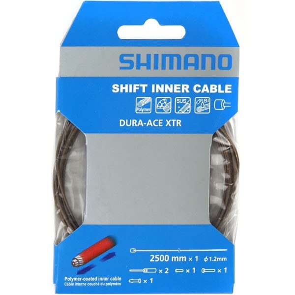 Shimano Dura-Ace/XTR Inner Shift Cable Polymer-Coated, 2500mm