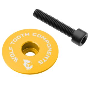 Wolf Tooth Ultralight Stem Cap and Bolt - Gold