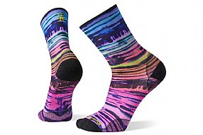 Smartwool PhD Ultra Light Watercolor Stripe Print Crew