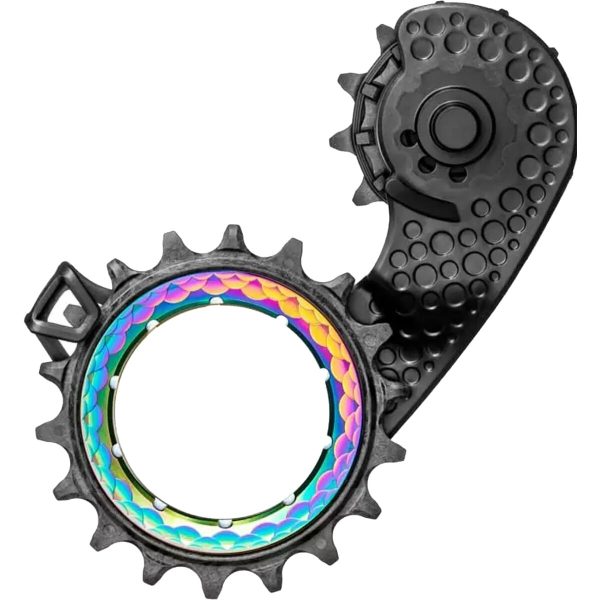 absoluteBLACK HOLLOWcage Oversized Derailleur Pulley Cage for Shimano PVD Rainbow, R9100/R8000