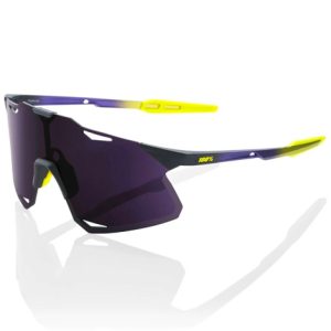 100% Hypercraft Sunglasses Dark Lens - Matte Metallic Digital Brights / Dark Purple Lens