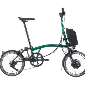 Brompton P Line Urban Emerald Green Electric Folding Bike
