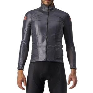 Castelli Aria Shell Cycling Jacket - Silver Grey / Large