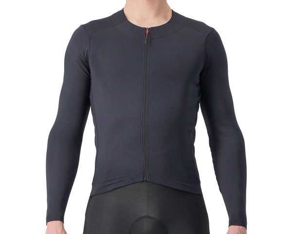 Castelli Fly Long Sleeve Jersey (Light Black) (2XL) - A4523511085-6