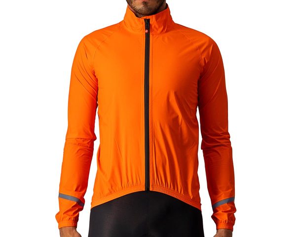 Castelli Men's Emergency 2 Rain Jacket (Brilliant Orange) (S) - B4521500034-2