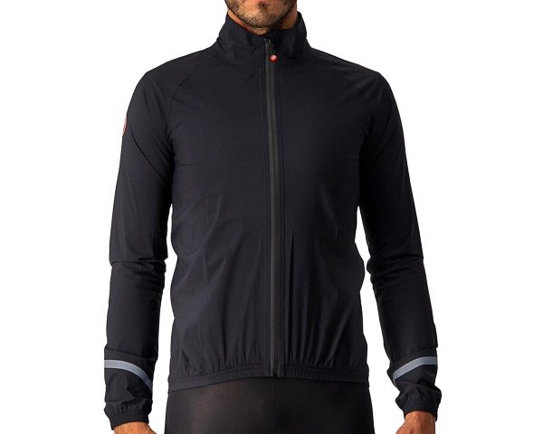 Castelli Men's Emergency 2 Rain Jacket (Light Black) (M) - B4521500085-3