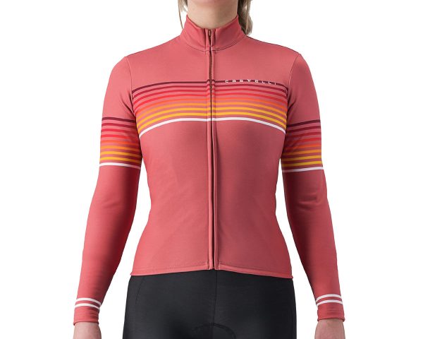 Castelli Ottanta Women's Long Sleeve Jersey (Mineral Red) (S) - A4523546654-2