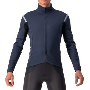 Castelli Perfetto RoS 2 Convertible Cycling Jacket - AW22 - Savile Blue / Silver Grey / Small