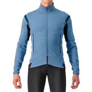 Castelli Perfetto RoS 2 Convertible Cycling Jacket - AW22 - Steel Blue / Savile Blue / Small
