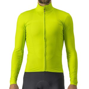 Castelli Pro Thermal Mid Long Sleeve Jersey (Electric Lime) (S) - A4521516383-2