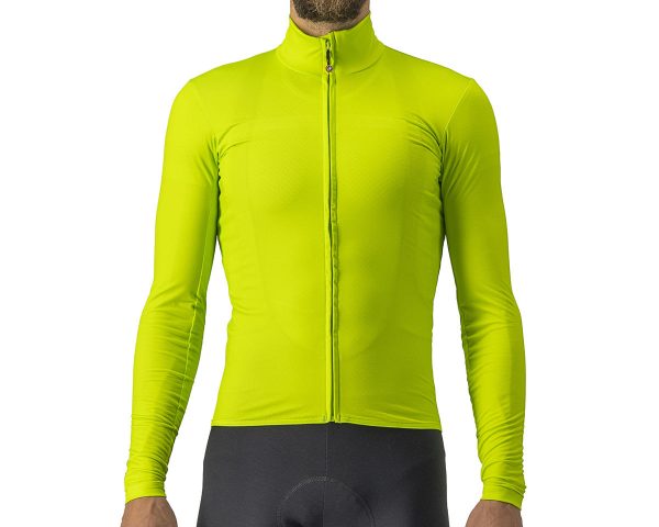 Castelli Pro Thermal Mid Long Sleeve Jersey (Electric Lime) (S) - A4521516383-2