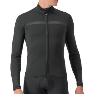 Castelli Pro Thermal Mid Long Sleeve Jersey (Light Black) (S) - A4521516085-2