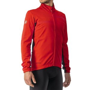 Castelli Transition 2 Cycling Jacket - Red / Savile Blue / Small