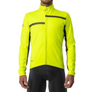 Castelli Transition 2 Cycling Jacket - Yellow Fluro / Black Reflex / Small