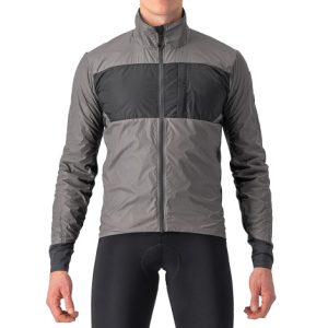 Castelli Unlimited Puffy Cycling Jacket - AW23 - Nickel Grey / Dark Grey / 3XLarge