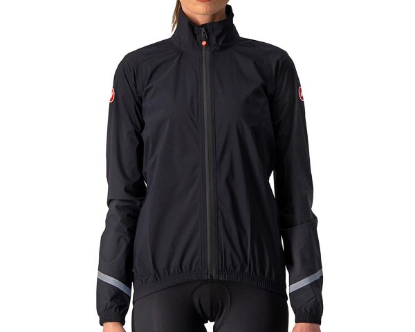 Castelli Women's Emergency 2 Rain Jacket (Light Black) (L) - B4521550085-4