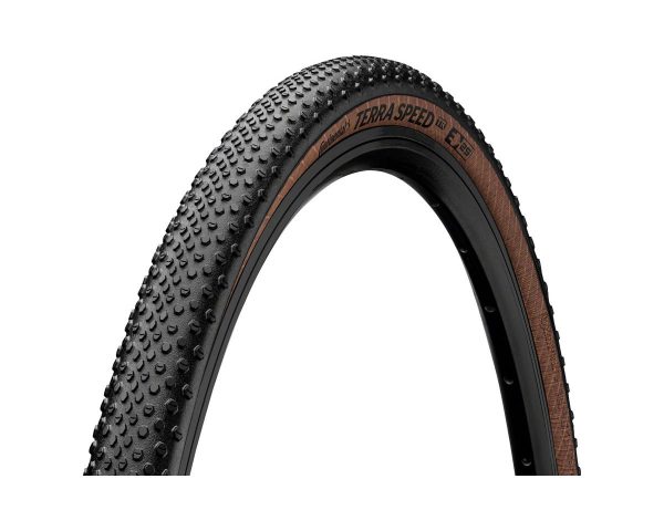 Continental Terra Speed Tubeless Gravel Tire (Black/Coffee) (700c) (45mm) (Folding)... - 01020070000