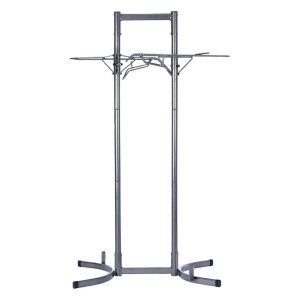 Delta Heavy Duty Upright Storage Standing Bike Rack (Grey) (2 Bikes) (E-Bike Compatible) - HDRS6200