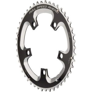 FSA Super Road Chainrings (Black/Silver) (2 x 10/11 Speed) (Outer) (110mm BCD) (50T) - 371-0250A