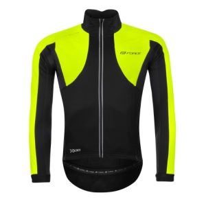 Force X100 Winter Cycling Jacket - Black / Fluro Yellow / XSmall