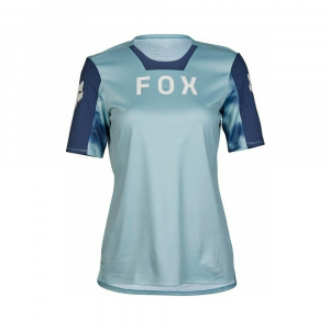 Fox Apparel | Women's Defend Short Sleeve Taunt Jersey | Size Small In Gun Metal | Polyester