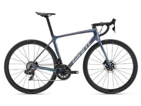 Giant TCR Advanced Pro Disc 0 AXS Road Bike 2024 Medium - Gloss Blue Dragonfly/ Chrome Carbon