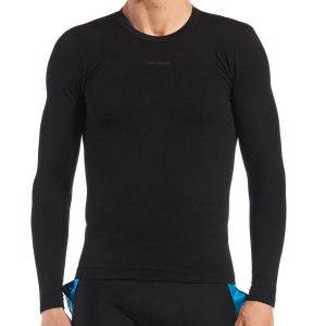 Giordana Heavy Weight Knitted Long Sleeve Base Layer (Black) (XS/S) - GICW22-LSJY-HEBL-BLCK01