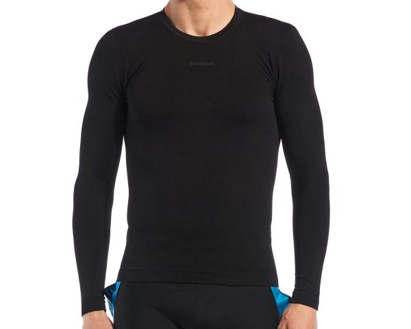 Giordana Heavy Weight Knitted Long Sleeve Base Layer (Black) (XS/S) - GICW22-LSJY-HEBL-BLCK01