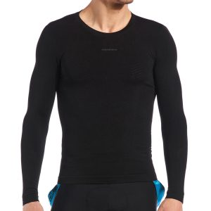 Giordana Mid Weight Knitted Long Sleeve Base Layer (Black) (XS/S) - GICS22-LSJY-MIBL-BLCK01