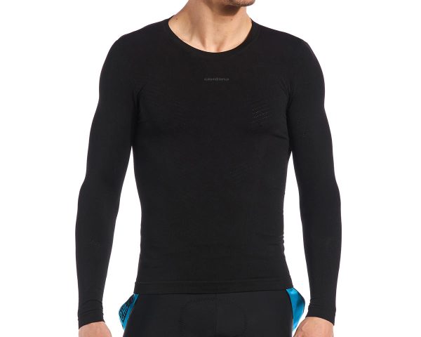 Giordana Mid Weight Knitted Long Sleeve Base Layer (Black) (XS/S) - GICS22-LSJY-MIBL-BLCK01