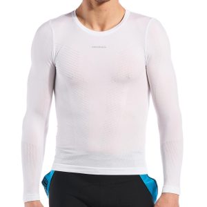 Giordana Mid Weight Knitted Long Sleeve Base Layer (White) (XS/S) - GICS22-LSJY-MIBL-WHIT01