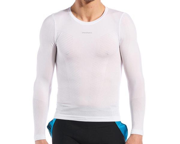 Giordana Mid Weight Knitted Long Sleeve Base Layer (White) (XS/S) - GICS22-LSJY-MIBL-WHIT01