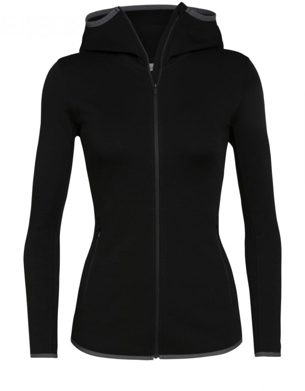 Icebreaker Women's RealFleece™ Merino Elemental Long Sleeve Zip Hood ...