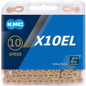KMC X10EL Ti-N 10 Speed Chain - Gold / 114 Links