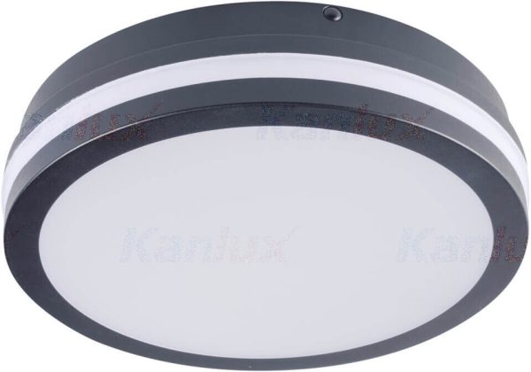 Kanlux 32948 BENO LED Deckenleuchte 18W 4000K Neutralweiß IP54 Sensor ...