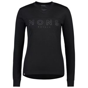 Mons Royale Women's Redwood Enduro VLS Long Sleeve Jersey (Black) (L) - 100457-1146-001-L