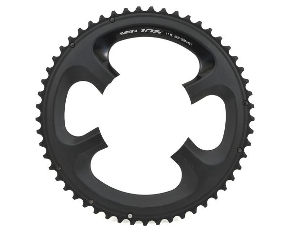 Shimano 105 FC-5800-L Chainrings (Black) (2 x 11 Speed) (110mm BCD) (Outer) (53T) - Y1PH98130