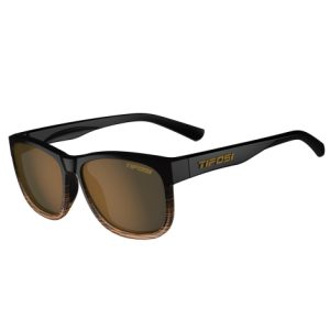 Tifosi Swank XL Single Lens Polarised Sunglasses - Brown Fade / Brown Polarised Lens