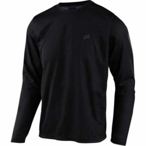 Troy Lee Designs Flowline Long Sleeve Cycling Jersey - Black / Small