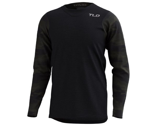 Troy Lee Designs Skyline Long Sleeve Chill Jersey (Hide Out Black) (L) - 353466004