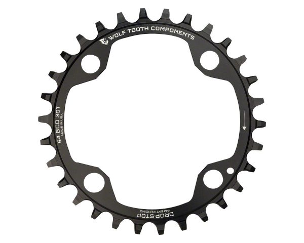 Wolf Tooth Components 4-Bolt Chainring (Black) (94mm BCD) (Drop-Stop A) (Single) (32T) (... - 4-9432