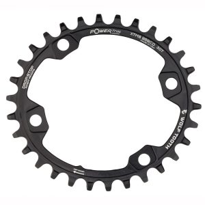Wolf Tooth Components 96 BCD PowerTrac Elliptical Chainring for Shimano XT M8000 and M7000