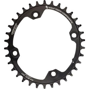 Wolf Tooth Components Elliptical Chainring (Black) (104mm BCD) (Drop-Stop A) (Single)... - OVAL10432