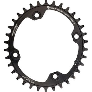 Wolf Tooth Components Elliptical Chainring (Black) (104mm BCD) (Drop-Stop A) (Single)... - OVAL10434